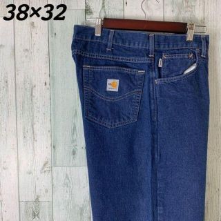 カーハート(carhartt)の【希少⭐︎】 カーハート FR 革タグ レトロ ゆるダボ デニム パンツ(デニム/ジーンズ)