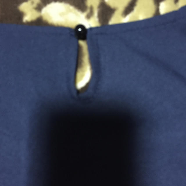 トップス♡ネイビーフリルブラウス レディースのトップス(Tシャツ(半袖/袖なし))の商品写真