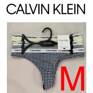 カルバンクライン(Calvin Klein)の新品　カルバンクライン　Tバック　3枚組　マルチカラー　M(ショーツ)