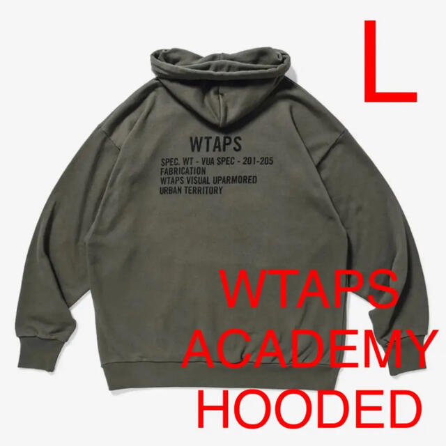 20SS WTAPS ACADEMY HOODED SWEATSHIRT L