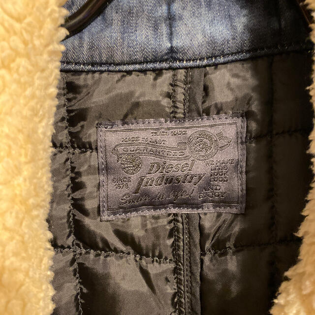 DIESEL(ディーゼル)のディーゼル　デニム　ムートン　ライダース　Lサイズ メンズのジャケット/アウター(ライダースジャケット)の商品写真
