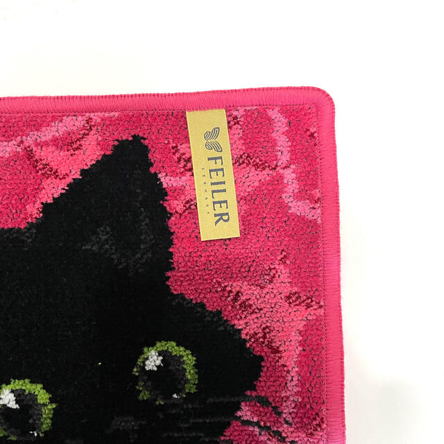 FEILER(フェイラー)のフェイラー・黒猫ハンドタオル レディースのファッション小物(ハンカチ)の商品写真