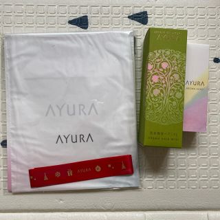 アユーラ(AYURA)のAYURA アユーラ アロマヘアミスト&アロマハンド　クリスマス用ラッピング袋付(ヘアウォーター/ヘアミスト)