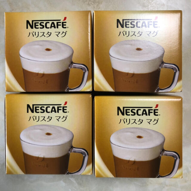 Nestle(ネスレ)のネスカフェバリスタマグカップ4個セット インテリア/住まい/日用品のキッチン/食器(グラス/カップ)の商品写真