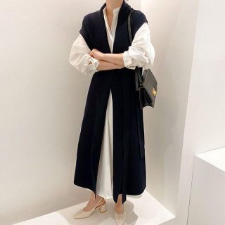 ザラ(ZARA)の即発送！ラスイチ！シャツワンピース&ニットベストセット　新品未使用ZARA(セット/コーデ)