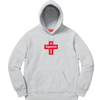 シュプリーム(Supreme)のSupreme cross box logo hooded シュプリーム S(パーカー)