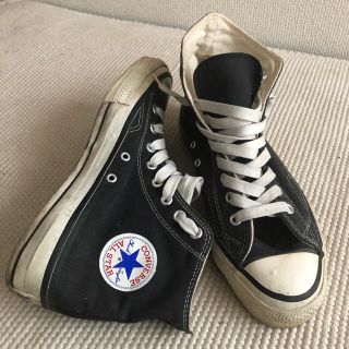 コンバース(CONVERSE)のＵＳＡ製コンバース オールスター黒8 1/2 1970年代後期〜1990年代前期(スニーカー)