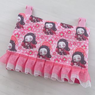 鬼滅の刃　移動ポケット❤︎ねずこ　濃いピンク(外出用品)