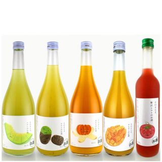 週末値下げ　果実そのまんまリキュール 5本セット(リキュール/果実酒)