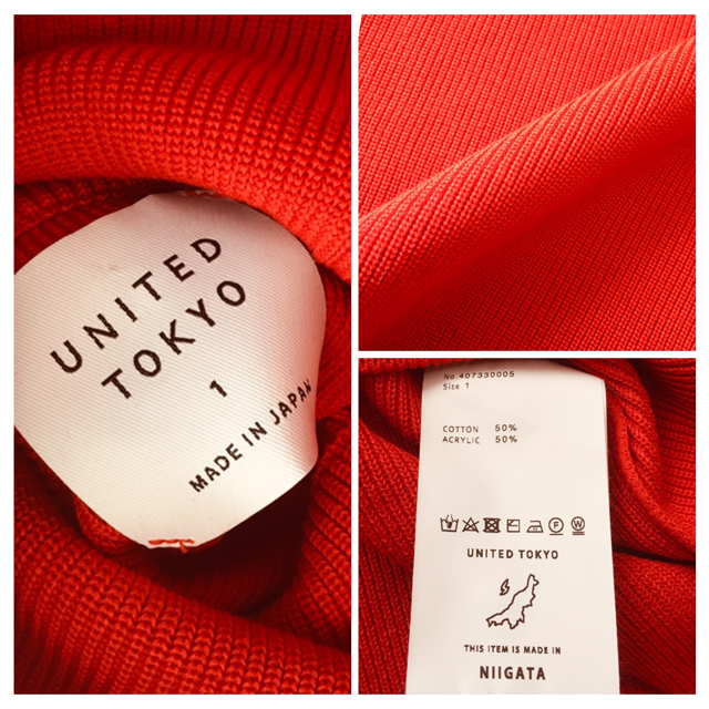 【美品】畦編みタートルニット  日本製 メンズのトップス(ニット/セーター)の商品写真