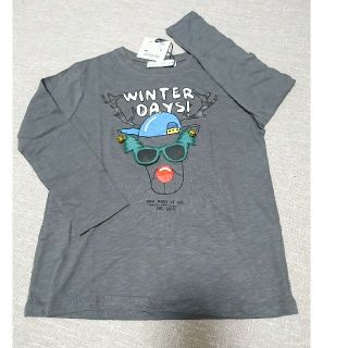 ザラキッズ(ZARA KIDS)の☆新品☆ZARAKID  ロングTシャツ  トナカイ  クリスマス 116(Tシャツ/カットソー)