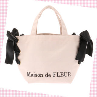 メゾンドフルール(Maison de FLEUR)の♡ピンク♡サイドリボン付トートバッグ♡(トートバッグ)