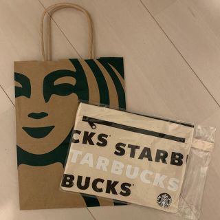 スターバックスコーヒー(Starbucks Coffee)のスタバ キャンバスポーチ 黒(ノベルティグッズ)