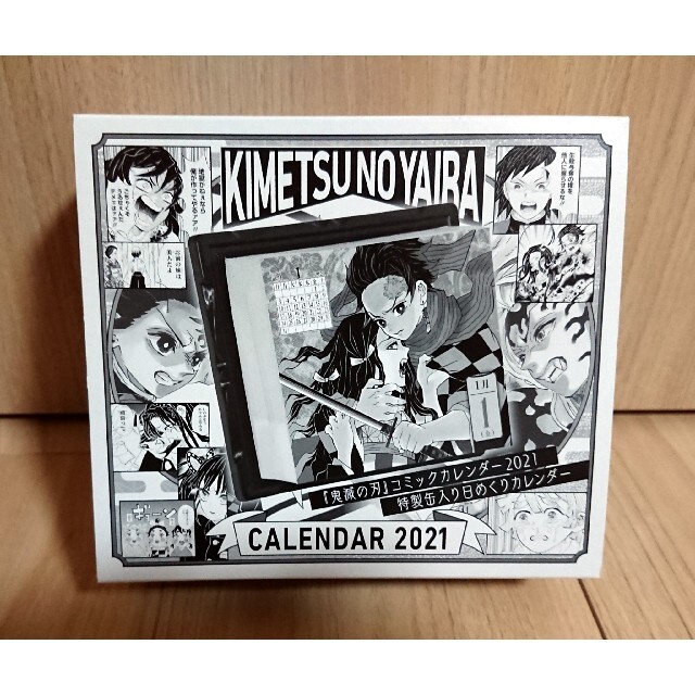 【新品】鬼滅の刃 コミックカレンダー2021 特製缶入り 日めくりカレンダー