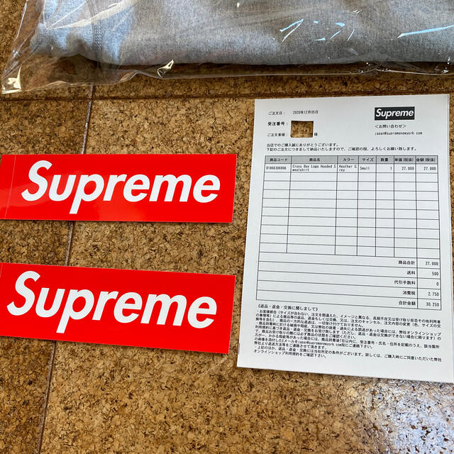 Sサイズ Supreme cross box logo hooded