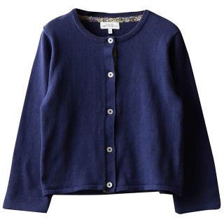 ユナイテッドアローズグリーンレーベルリラクシング(UNITED ARROWS green label relaxing)のグリーンレーベルリラクシング コットンニット フラワー カーディガン 115cm(ジャケット/上着)