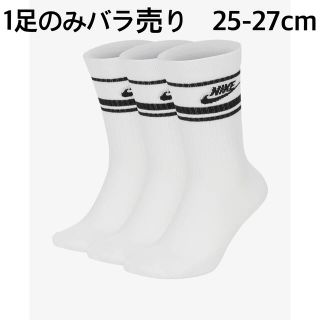 ナイキ(NIKE)の送料込 1足のみバラ売り NIKE LOGO CREW SOCKS BLACK(ソックス)