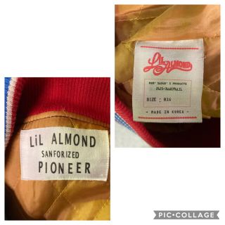 LiL ALMOND 袖革スタジャン!