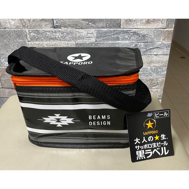 BEAMS(ビームス)のサッポロ黒ラベル　BEAMS 保冷バッグ＆ポーチ エンタメ/ホビーのコレクション(ノベルティグッズ)の商品写真