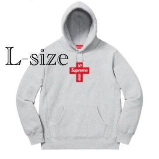 シュプリーム(Supreme)のSupreme Cross Box Logo Hooded Grey L(パーカー)