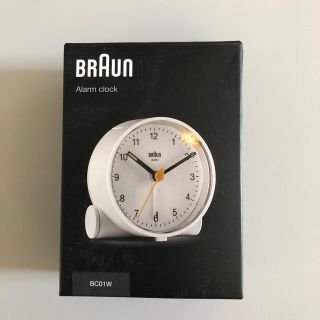 ブラウン(BRAUN)の【未使用】ブラウン　アラームクロックBC01W(置時計)