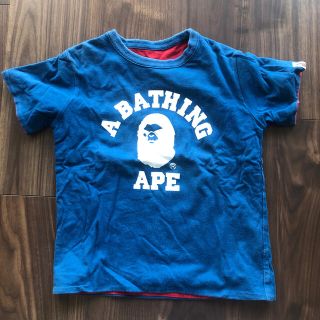 アベイシングエイプ(A BATHING APE)のBAPE キッズリバーシブルAPE Tシャツ(Tシャツ/カットソー)