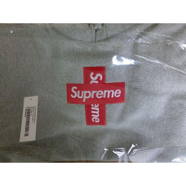 Cross Box Logo Hooded Sweatshirt Grey Sトップス