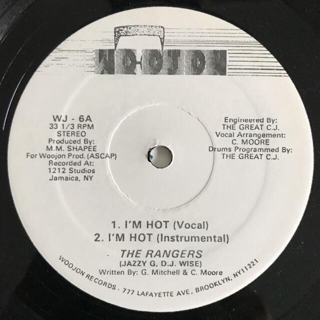 ヒップホップ+ラップ The Rangers - I'm Hot / Jacks On Crack