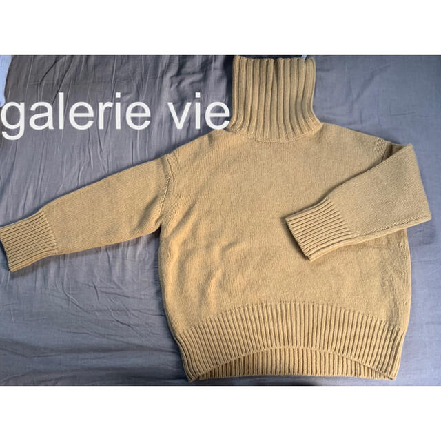 ニット/セーター美品　galerie vie ファインウールハイネック  s