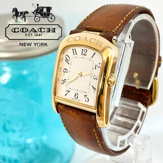 コーチ(COACH)の177 コーチ時計 レディース腕時計　新品電池　ゴールド　アンティーク(腕時計)