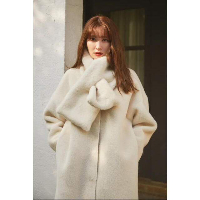 herlipto Faux Fur Reversible Coat M