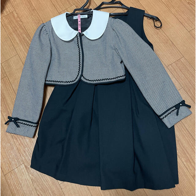 【専用】フォーマルスーツ3点セット 女の子 キッズ/ベビー/マタニティのキッズ服女の子用(90cm~)(ドレス/フォーマル)の商品写真