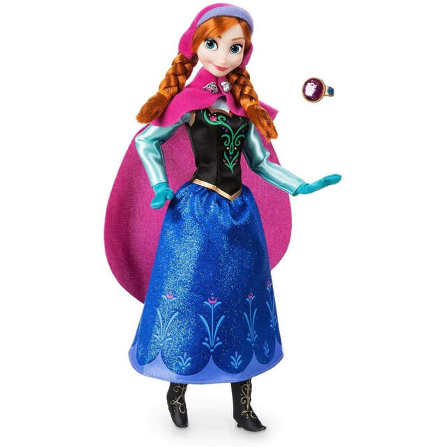 アナと雪の女王 アナ エルサ フィギュア 指輪付き エンタメ/ホビーのおもちゃ/ぬいぐるみ(キャラクターグッズ)の商品写真