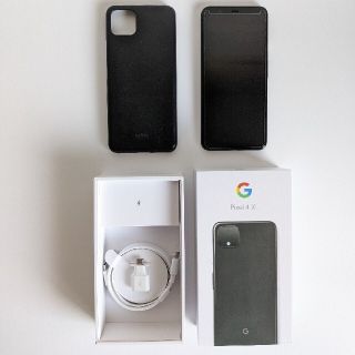 【美品】 Pixel4 XL 64GB ブラック おまけ付き(スマートフォン本体)