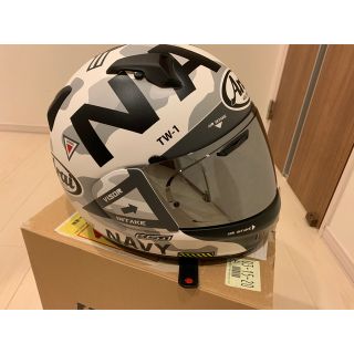 ショウエイシャ(翔泳社)のArai XD NAVY  XLサイズ　ミラーシールド付(ヘルメット/シールド)