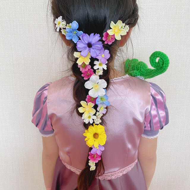 お花のヘアゴム*30個セット*送料無料* ハンドメイドのアクセサリー(ヘアアクセサリー)の商品写真