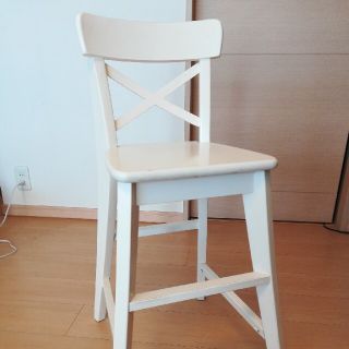 イケア(IKEA)のIKEA　キッズハイチェア　INGOLF　白(その他)