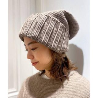 ドゥーズィエムクラス(DEUXIEME CLASSE)のMUSE de Deuxieme Classe watch cap　グレー(ニット帽/ビーニー)