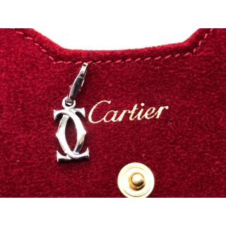 カルティエ(Cartier)のカルティエ 2Cチャーム k18WG(ネックレス)