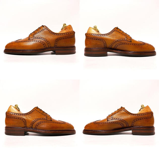 Crockett&Jones(クロケットアンドジョーンズ)の501.CROCKETT&JONES PEMBROKE フルブローグ 8.5E メンズの靴/シューズ(ドレス/ビジネス)の商品写真