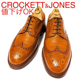 クロケットアンドジョーンズ(Crockett&Jones)の501.CROCKETT&JONES PEMBROKE フルブローグ 8.5E(ドレス/ビジネス)