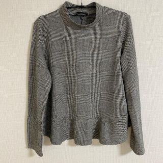 ザラ(ZARA)のZARA チェックトップス(カットソー(長袖/七分))