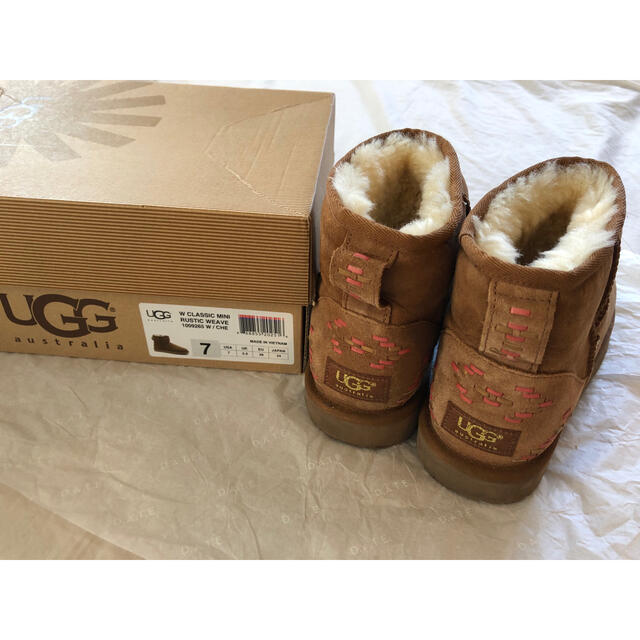 美品♡UGG  CLASSIC MINI RUSTIC WEAVE 24センチ