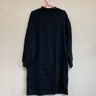 ユニクロ(UNIQLO)のモックネックTワンピース(長袖)(ひざ丈ワンピース)