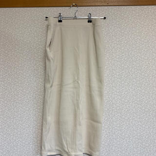 ユニクロ(UNIQLO)のリブタイトロングスカート（丈標準76～80cm） (ロングスカート)