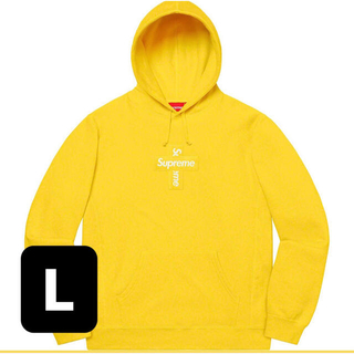 シュプリーム(Supreme)のsupreme Cross Box Logo Hooded Lemon(パーカー)