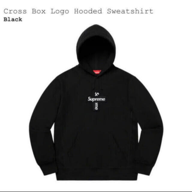 L Cross Box Logo Hooded Sweatshirt