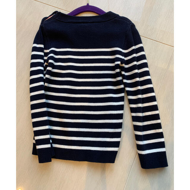 PETIT BATEAU(プチバトー)のPETIT BATEAU プチバトー　ボーダーニット　6ans 116cm キッズ/ベビー/マタニティのキッズ服男の子用(90cm~)(ニット)の商品写真