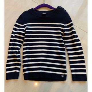 プチバトー(PETIT BATEAU)のPETIT BATEAU プチバトー　ボーダーニット　6ans 116cm(ニット)