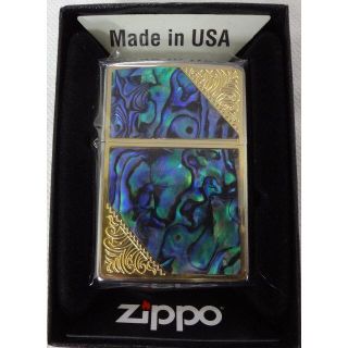 ジッポー(ZIPPO)の新品　ZIPPO　貝貼りプレート　2GW-SHELL　定価7480円(タバコグッズ)